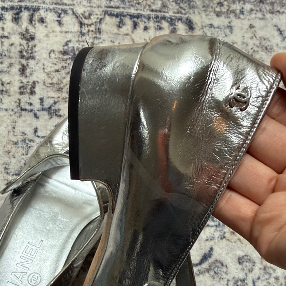 Chanel Metallic Goatskin Mary Janes size 39 - Picture 9 of 15